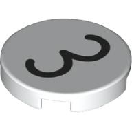 FLAT TILE 2X2, ROUND, NO. 1258