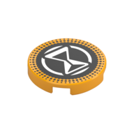 FLAT TILE 2X2, ROUND, NO. 1266