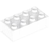 BRICK 2X4, TRANSPARENT BRICK 2X4, TRANSPARENT