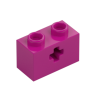 BRICK 1X2 WITH CROSS HOLE