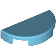 TILE 1X2, W/ 1/2 CIRCLE TILE 1X2, W/ 1/2 CIRCLE
