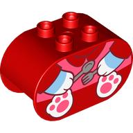 BRICK 2X4X2, OVAL, NO. 38