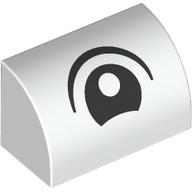 BRICK 1X2, OUTSIDE HALF BOW, NO. 39